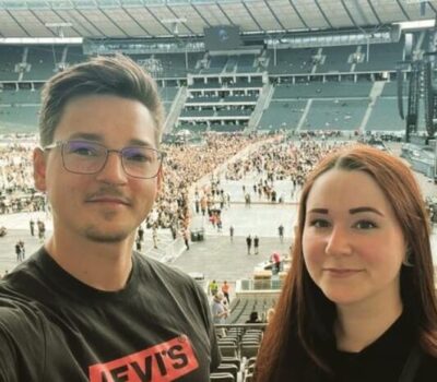 Olena with Joe